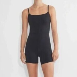 Aritzia Wilfred Free Freestyle 7" Romper‎ Womens XS Black Bodysuit